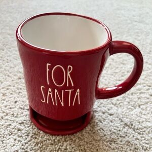 Rae Dunn Red 'For Santa' Mug